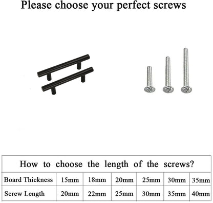 30 Pack 3.25 INCH(Center To Center) MATTE BLACK CABINET PULLS (3.25", CUSTOMIZED SIZE)