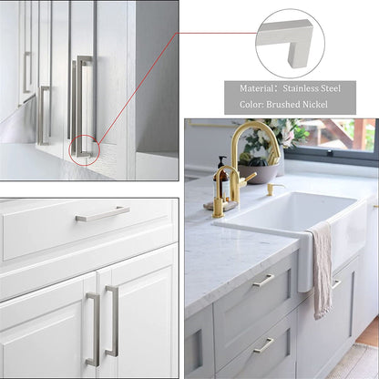 500 Pack 3.25 Inch (Center To Center) Brushed Nickel Cabinet Pulls (3.25", Customized Size)