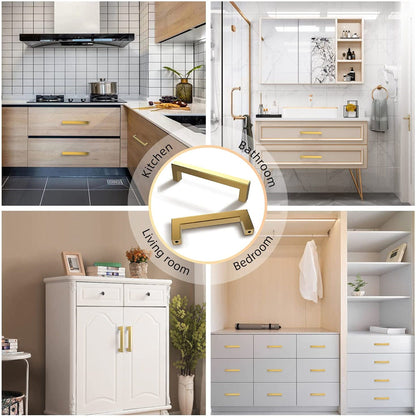25 Pack 3.25 Inch(Center To Center) Brushed Brass Cabinet Pulls (3.25", Customized Size)