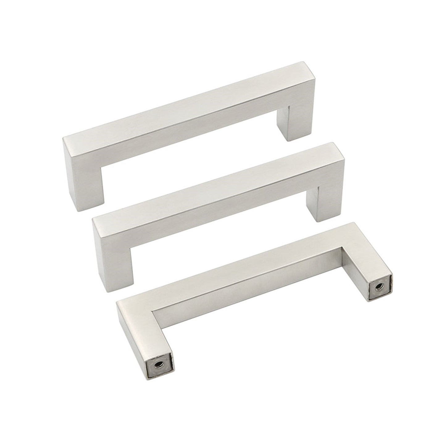 10 Pack 2.75 Inch(Center To Center) Brushed Nickel Cabinet Pulls，Stainless Steel Cabinet Hardware for Bedroom Bathroom Office