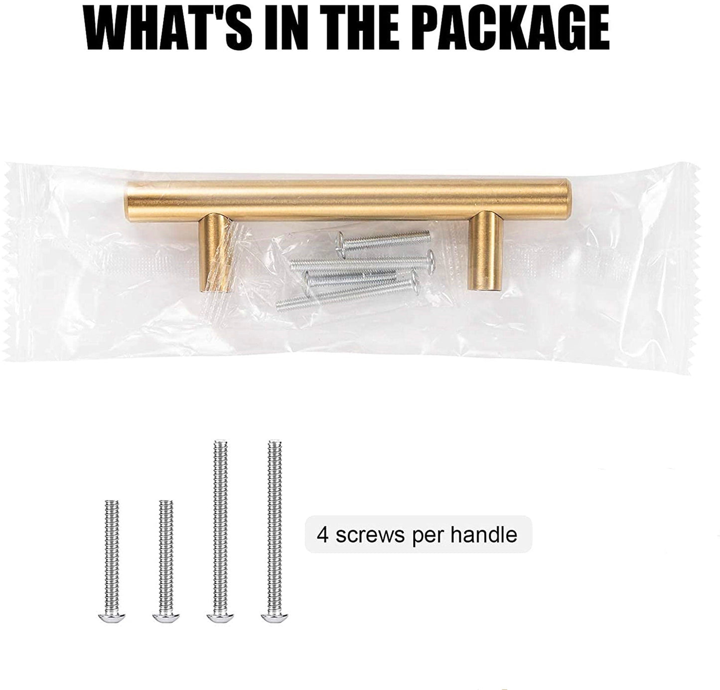 25 Pack 3.25 Inch(Center To Center) Brushed Brass Cabinet Pulls (3.25"，Customized Size)