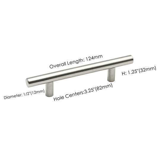 1000 Pack 3.25 Inch(Center To Center) Brushed Nickel Cabinet Handles (3.25"，Customized Size)