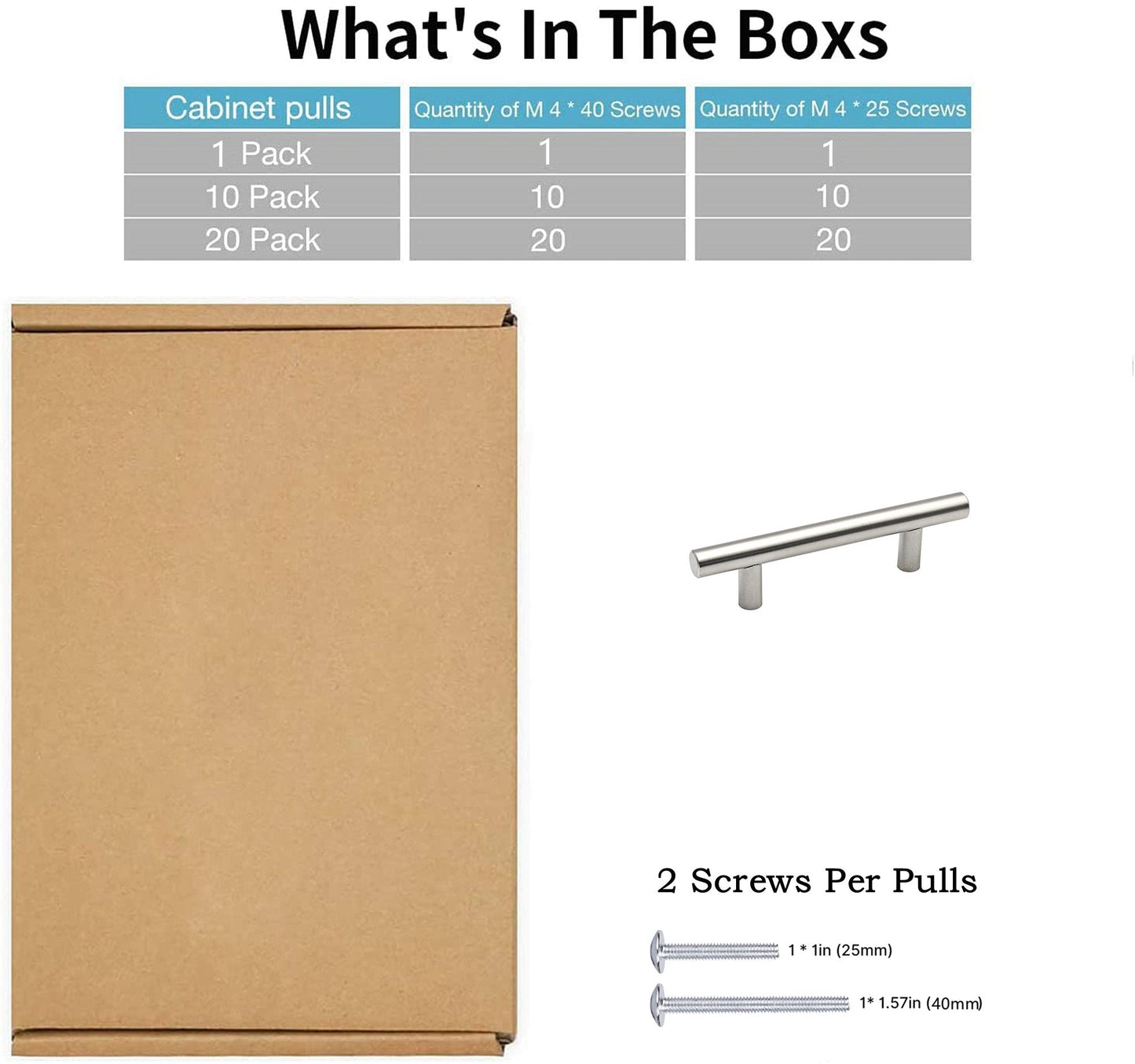 250 Pack 3.25 Inch(Center To Center) Brushed Nickel Cabinet Handles (3.25"，Customized Size)
