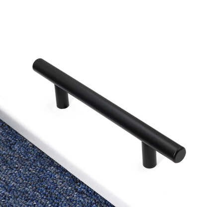 10 Pack 4.25"(108mm) Center to Center Matte Black Cabinet Pulls Stainless Steel Drawer Pulls