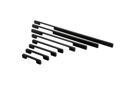3.75"(Center To Center) Modern Cabinet Door Handles Aluminum Alloy Pulls (96mm，Black)