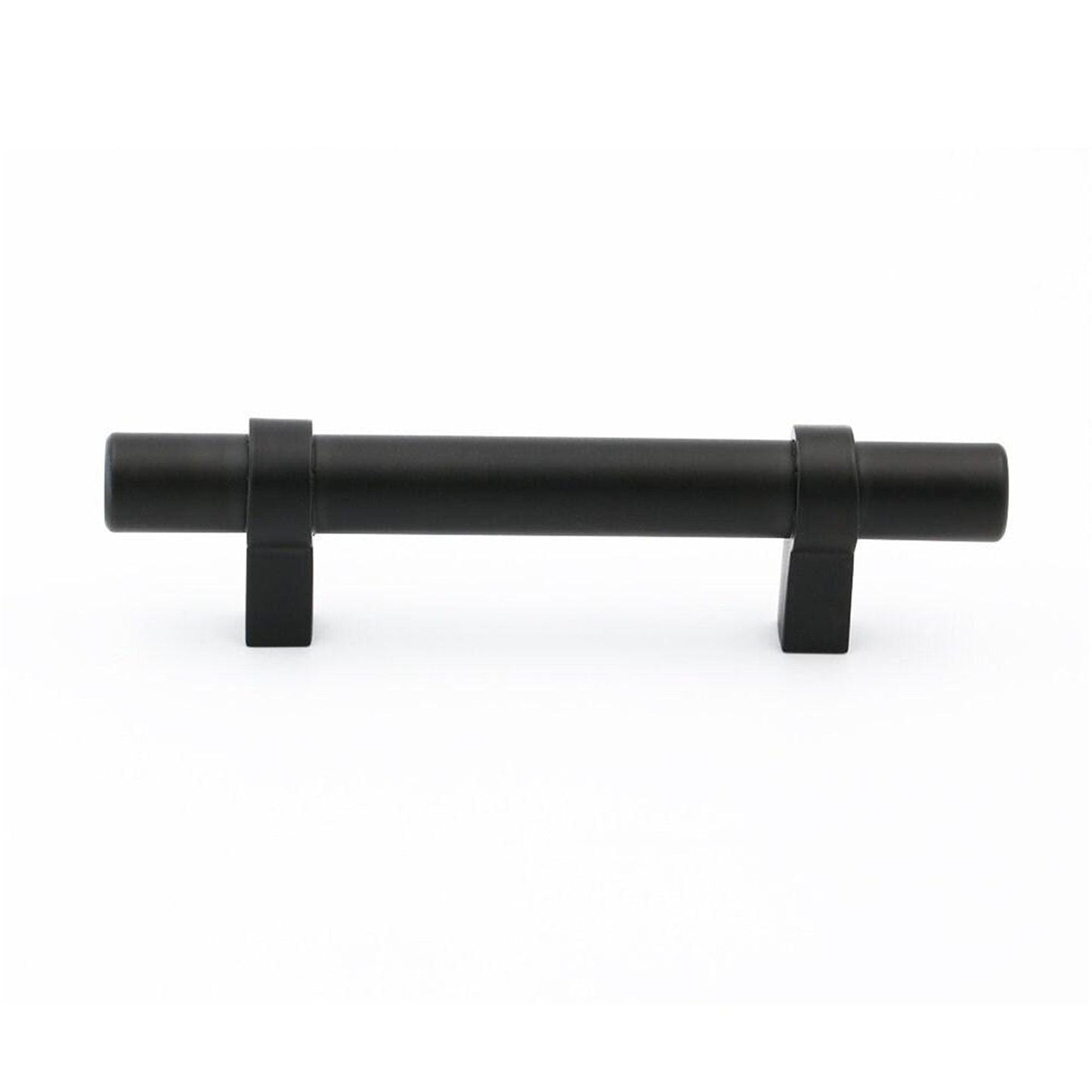 Black Modern Cupboard Handles Stainless Steel Pulls - Round Shape Series - Hole Centers(Single Hole, 3",3.5,3.75,4",5",6.25",7.5",8.8",10")