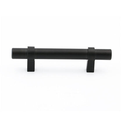Black Modern Cupboard Handles Stainless Steel Pulls - Round Shape Series - Hole Centers(Single Hole, 3",3.5,3.75,4",5",6.25",7.5",8.8",10")