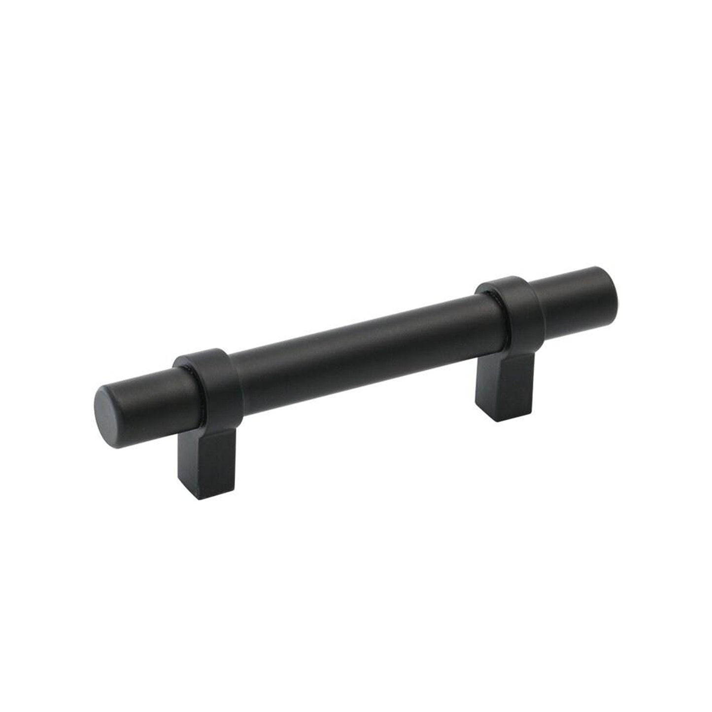 Black Modern Cupboard Handles Stainless Steel Pulls - Round Shape Series - Hole Centers(Single Hole, 3",3.5,3.75,4",5",6.25",7.5",8.8",10")