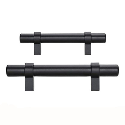 Flat Black Cabinet Bar Handle Pull - 4" (102mm) Hole Centers