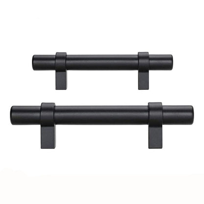 Flat Black Cabinet Bar Handle Pull - 5" (128mm) Hole Centers