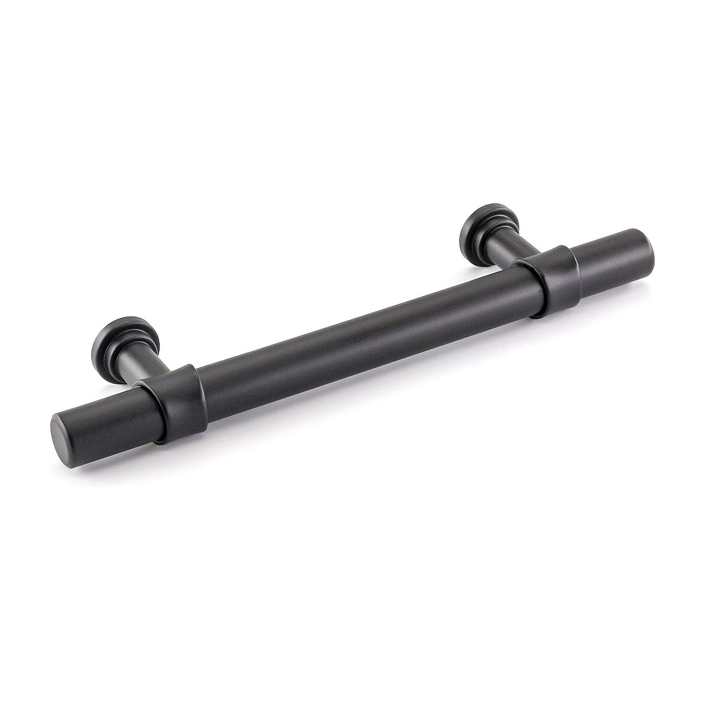 3.75in Black Drawer Pulls Kitchen Cabinet Handles - Matte Black T Bar Handle Pull - 3.75" (96mm) Hole Centers, 5.9" Overall Length