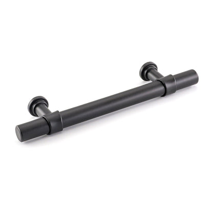 3.75in Black Drawer Pulls Kitchen Cabinet Handles - Matte Black T Bar Handle Pull - 3.75" (96mm) Hole Centers, 5.9" Overall Length