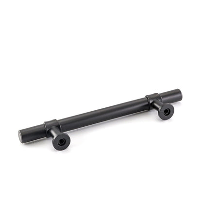 4in Black Drawer Pulls Kitchen Cabinet Handles - Matte Black T Bar Handle Pull - 4" (102mm) Hole Centers, 6.4" Overall Length