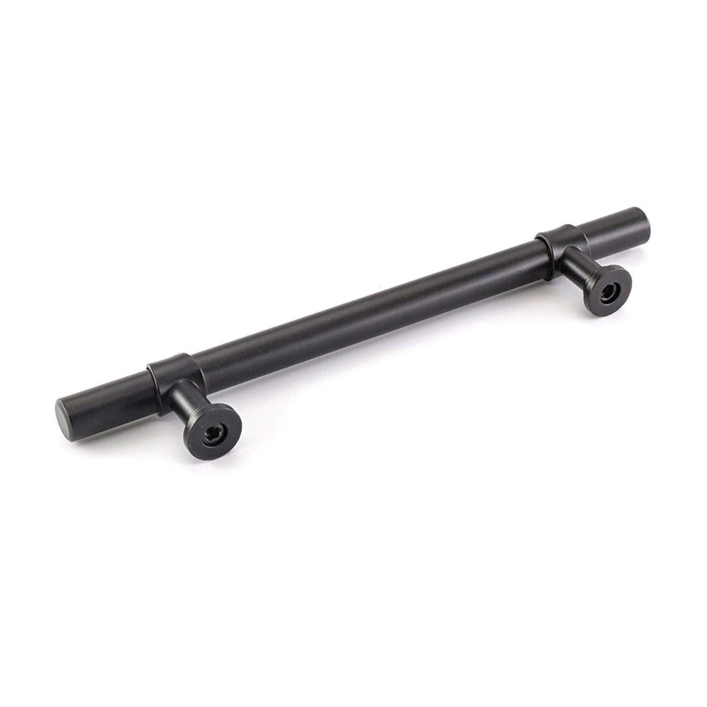 6.25in Black Drawer Pulls Kitchen Cabinet Handles - Matte Black T Bar Handle Pull - 6.25" (160mm) Hole Centers, 8.8" Overall Length