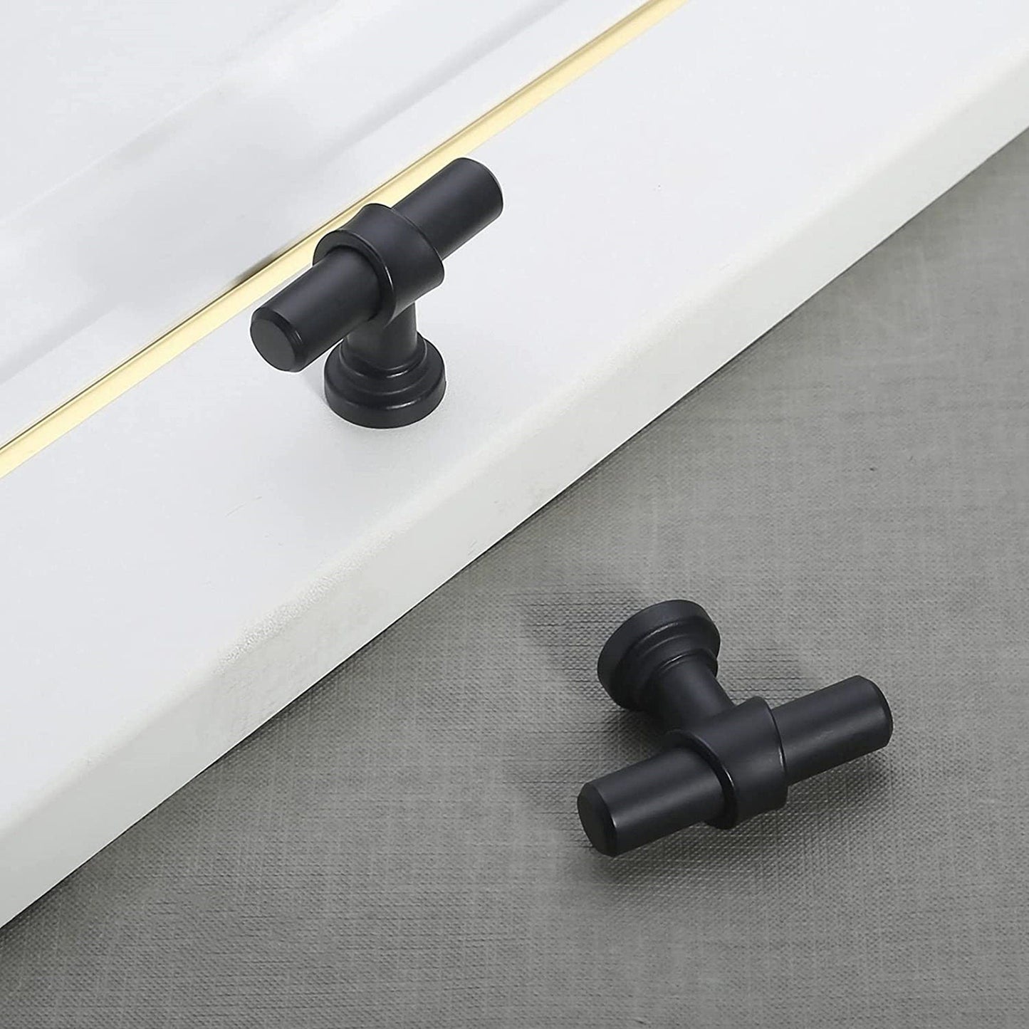 Black Cabinet Knobs，Black Drawer Knobs Black Kitchen Cabinet Knobs，Matte Black Cabinet Knobs，Modern Cabinet Hardware for Kitchen and Bedroom