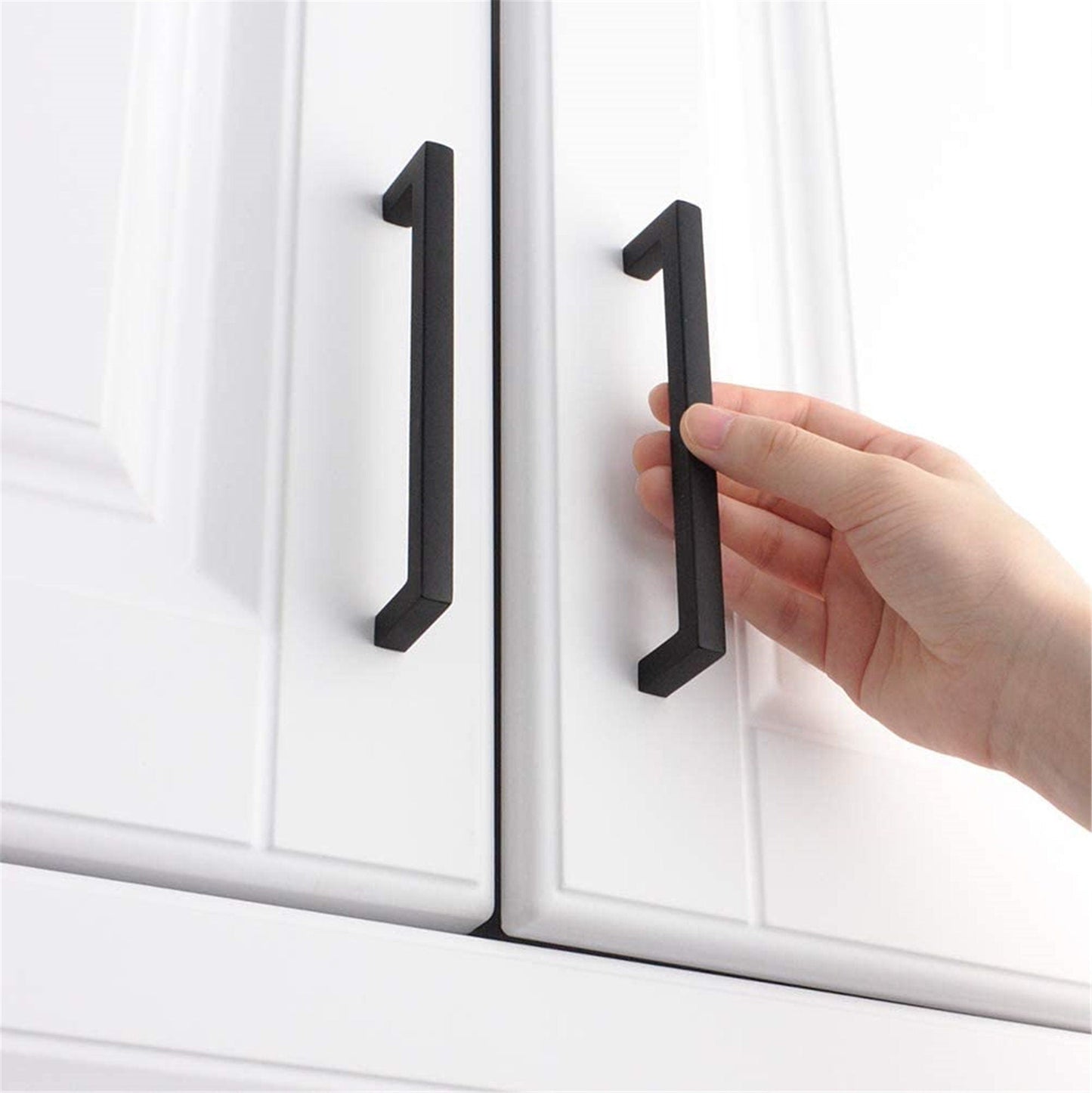 10 Pack 3 Inch(Center to Center) Matte Black Cabinet Pulls Stainless Steel Drawer Pulls