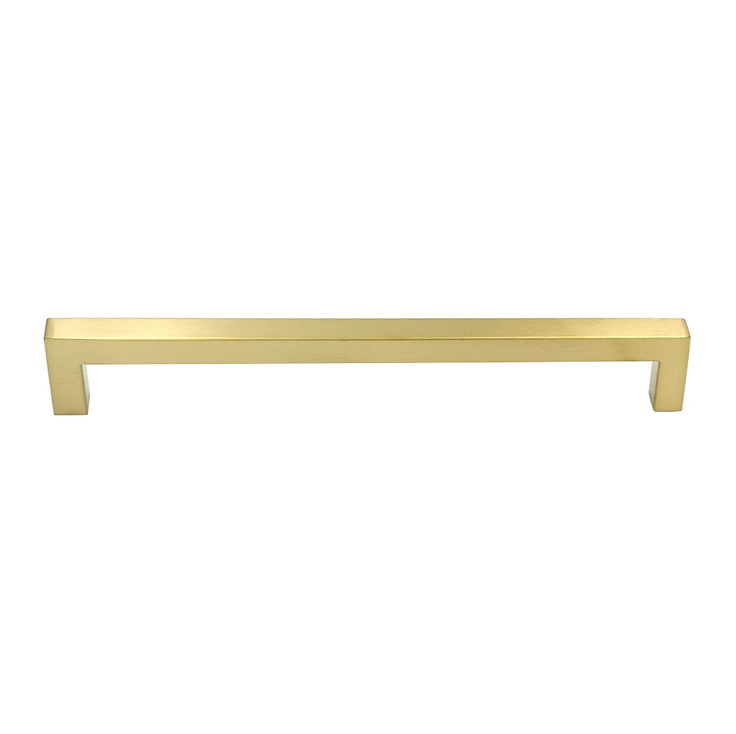 10in Brushed Brass Drawer Pulls,Brushed Gold Cabinet Pulls Gold Hardware for Cabinets(256mm, Hole Centers)