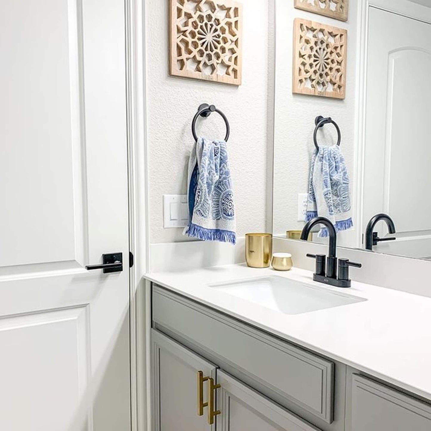 3.75 Inch Brushed Gold Cabinet Pulls Kitchen Cabinet Handles，Made of Stainless Steel，Ideal for Cabinet，Drawer，Cupboard and Wardrobe