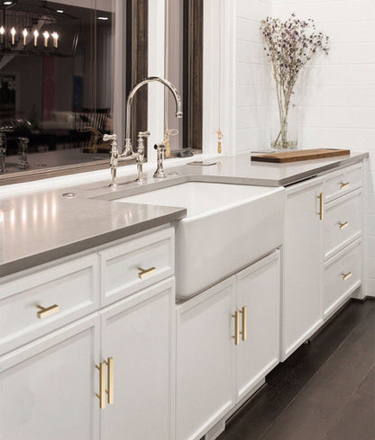 3.75 Inch Brushed Gold Cabinet Pulls Kitchen Cabinet Handles，Made of Stainless Steel，Ideal for Cabinet，Drawer，Cupboard and Wardrobe