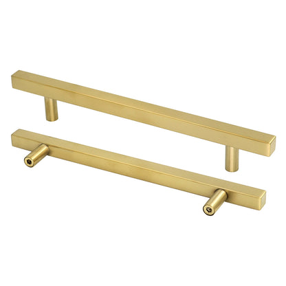Brushed Brass Cabinet Pulls Gold Cabinet Pulls - 6-1/4" Inch (160mm) Hole Centers
