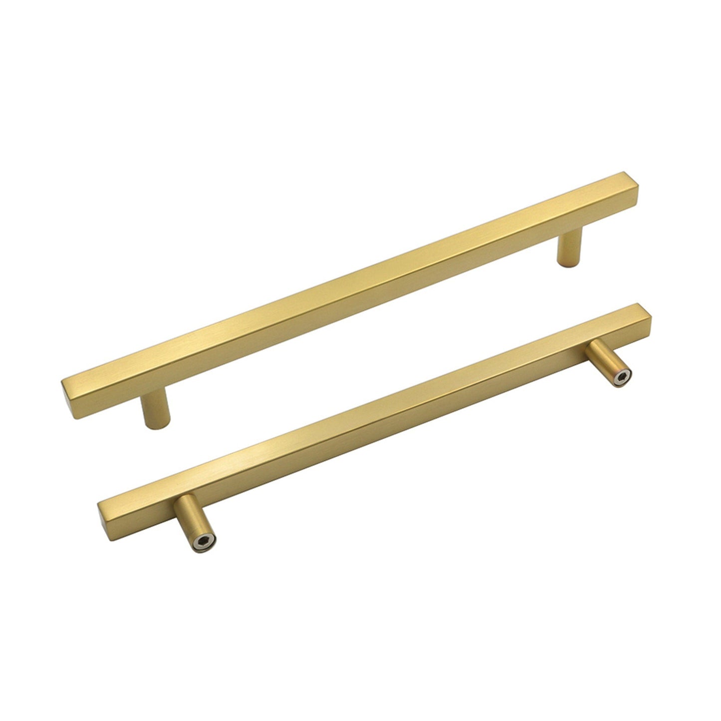 Brushed Brass Cabinet Pulls Gold Cabinet Pulls - 7-1/2" Inch (192mm) Hole Centers
