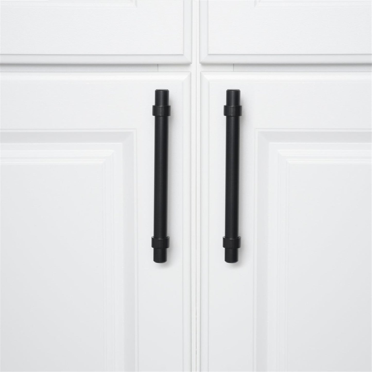 Flat Black Cabinet Bar Handle Pull - 3" (76mm) Hole Centers