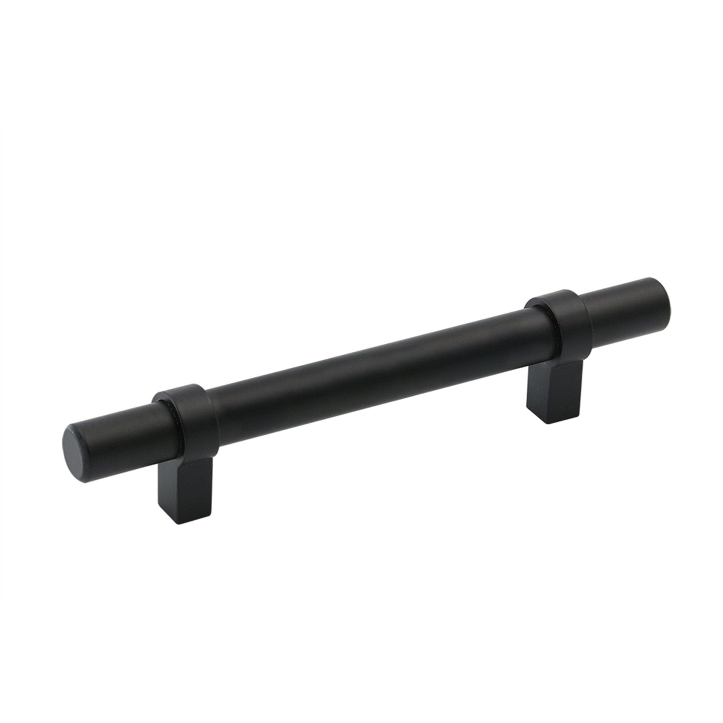 Flat Black Cabinet Bar Handle Pull - 4" (102mm) Hole Centers