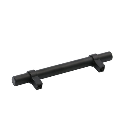 Flat Black Cabinet Bar Handle Pull - 4" (102mm) Hole Centers