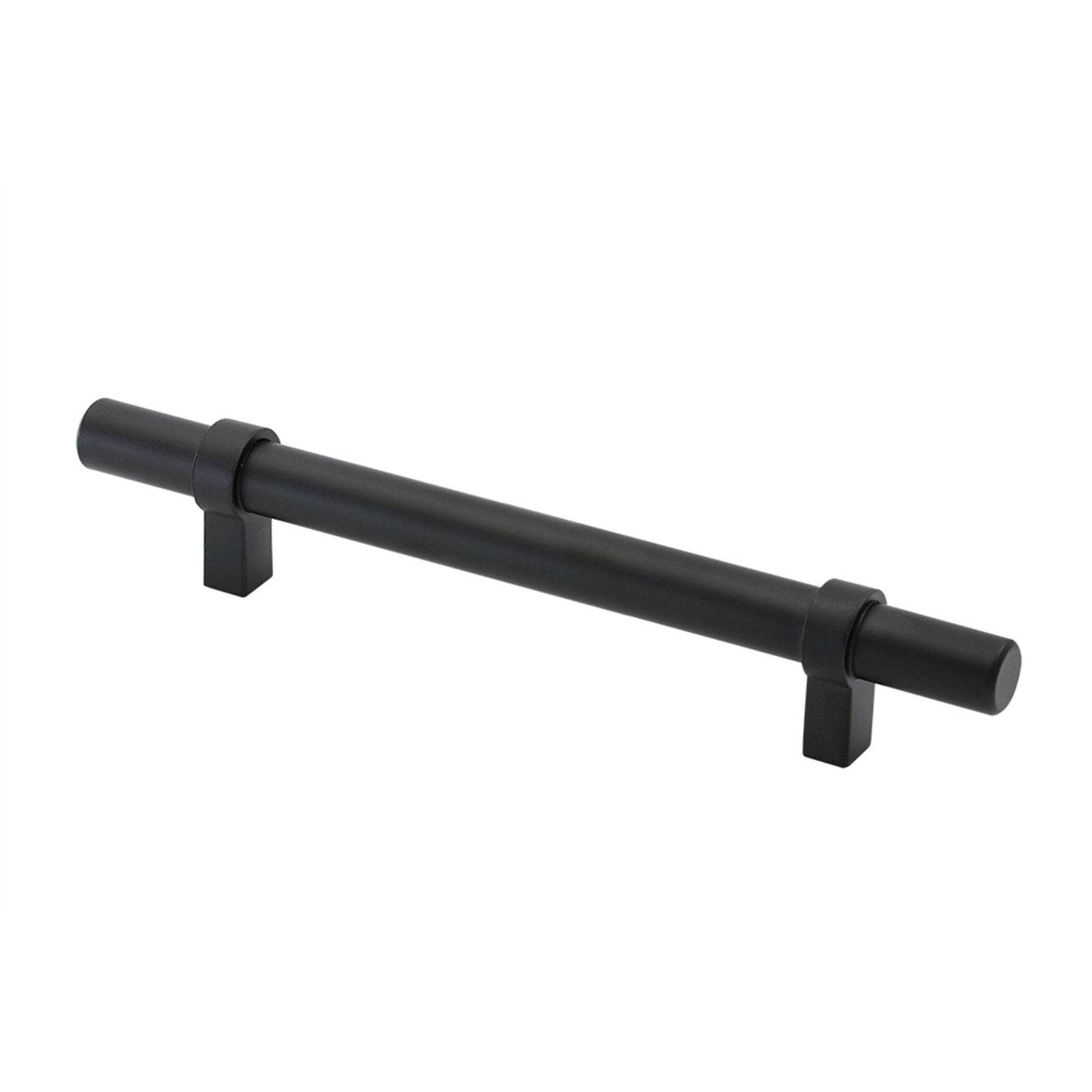Flat Black Cabinet Bar Handle Pull - 5" (128mm) Hole Centers