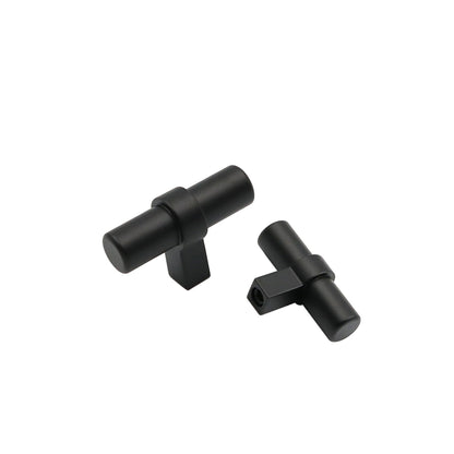Matte Black Drawer Pulls Drawer Knobs, Cabinet Knobs and Pulls - Single Hole 2"(50mm)