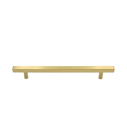 Brushed Brass Cabinet Pulls Gold Cabinet Handles - 8-4/5" Inch (224mm) Hole Centers