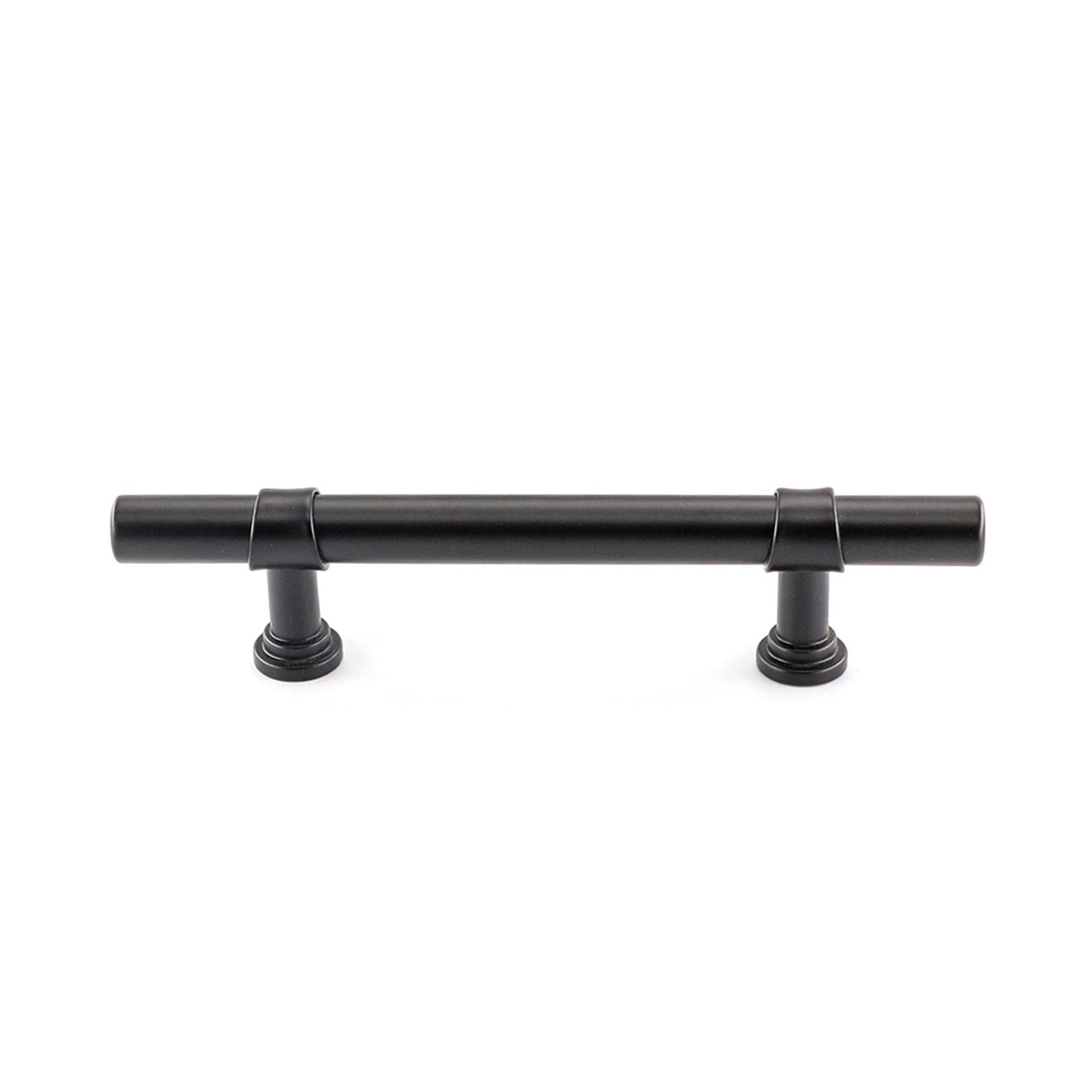 3.5 Inch Kitchen Cabinet Handles Drawer Pulls - Matte Black T Bar Handle Pull - 3.5" (90mm) Hole Centers, 5-9/10" Overall Length