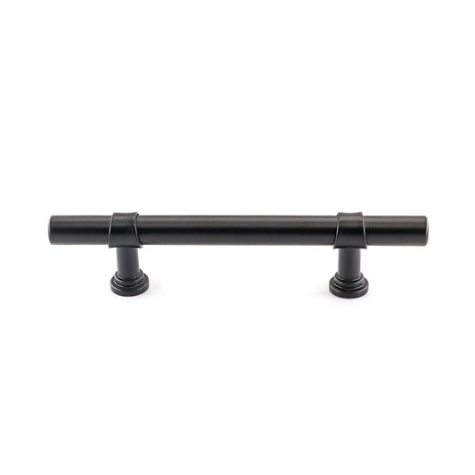 3.5 Inch Kitchen Cabinet Handles Drawer Pulls - Matte Black T Bar Handle Pull - 3.5" (90mm) Hole Centers, 5-9/10" Overall Length