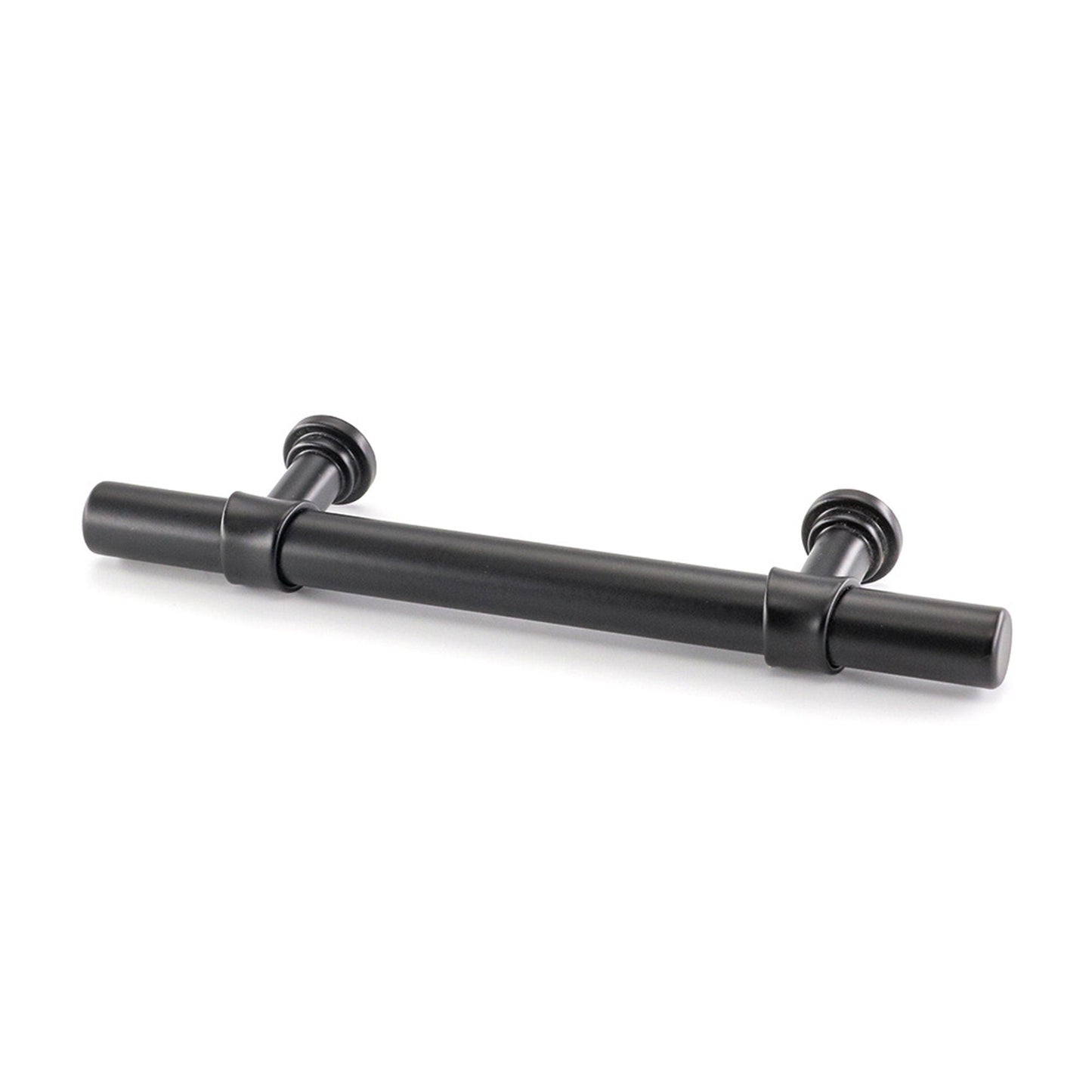 3.5 Inch Kitchen Cabinet Handles Drawer Pulls - Matte Black T Bar Handle Pull - 3.5" (90mm) Hole Centers, 5-9/10" Overall Length
