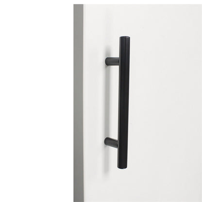 4.5 Inch(115mm) Hole Center Cabinet Handles Pulls For Kitchen Stainless Steel Matte Black Drawer Pulls ( 179mm，Length）
