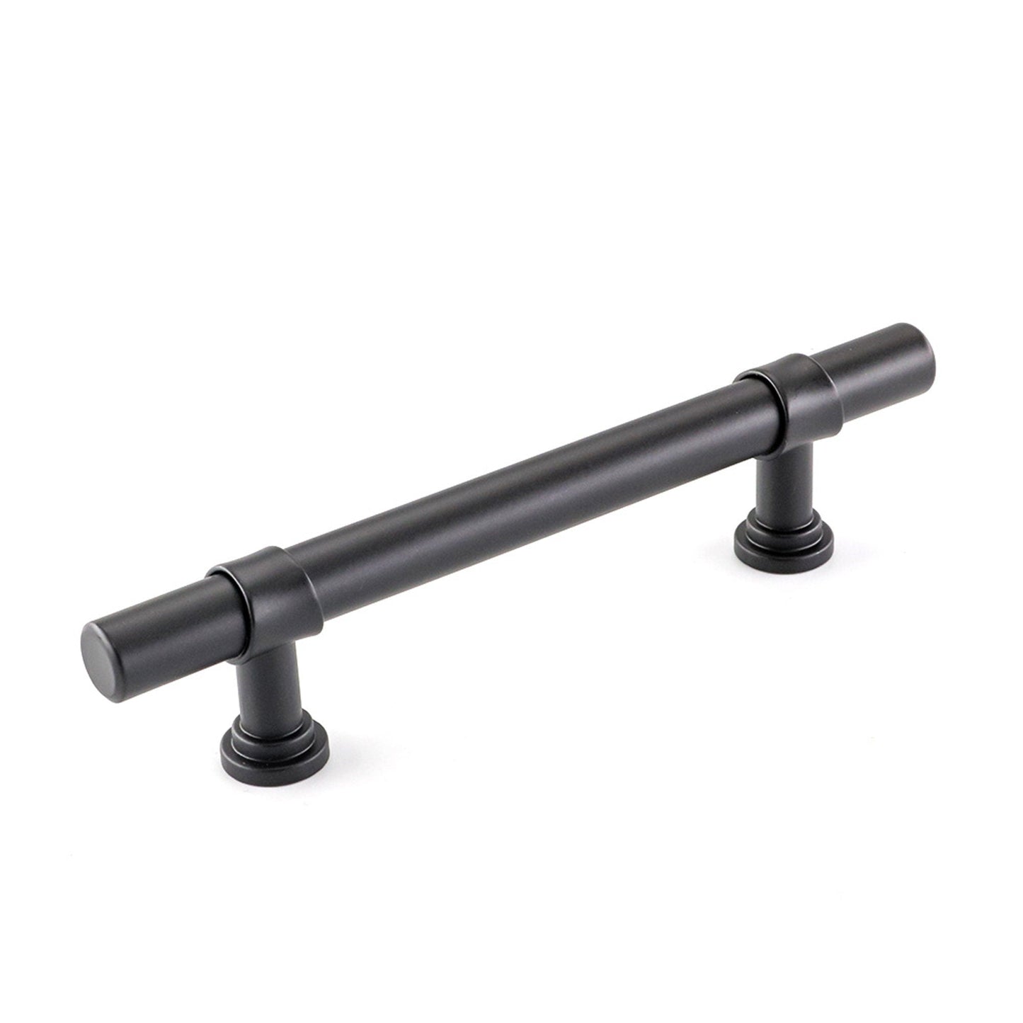 3.75in Black Drawer Pulls Kitchen Cabinet Handles - Matte Black T Bar Handle Pull - 3.75" (96mm) Hole Centers, 5.9" Overall Length