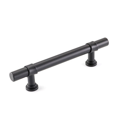 3.75in Black Drawer Pulls Kitchen Cabinet Handles - Matte Black T Bar Handle Pull - 3.75" (96mm) Hole Centers, 5.9" Overall Length