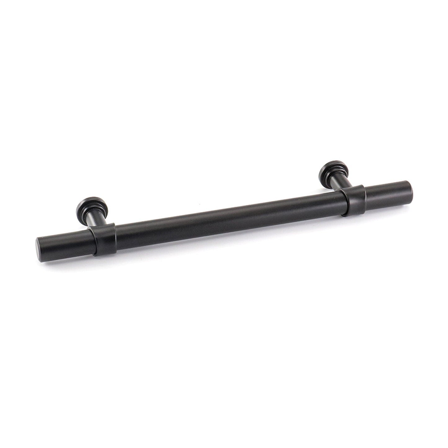 6.25in Black Drawer Pulls Kitchen Cabinet Handles - Matte Black T Bar Handle Pull - 6.25" (160mm) Hole Centers, 8.8" Overall Length