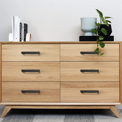 Matte Black Kitchen Cabinet Pulls，Stainless Steel Drawer Pulls for Cabinet Square Dresser Pulls