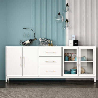 Brushed Brass Cabinet Pulls Dresser Drawer Handles - Acrylic Round Bar Series - Hole Centers(3-1/2 Inch，90mm)