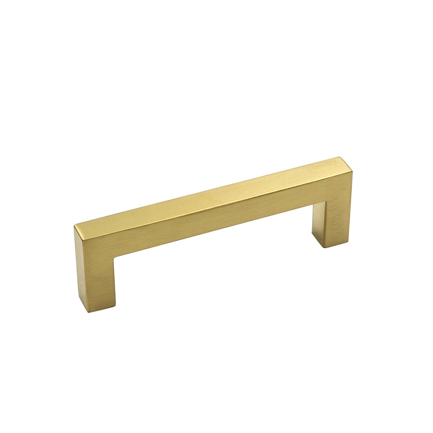 4in Cabinet Handles Drawer Pulls，Brushed Brass Cabinet Pulls Gold Drawer Pulls(102mm, Hole Centers)