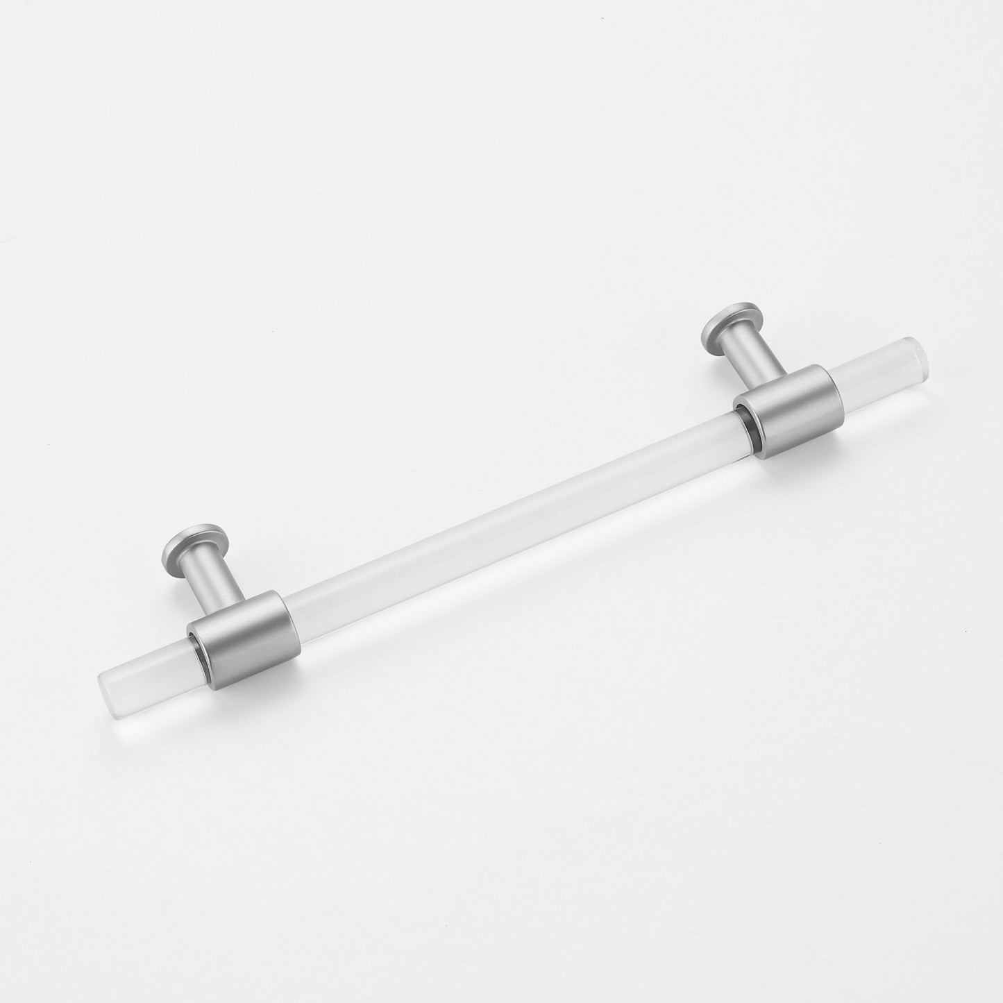 Brushed Nickel Cabinet Pulls Arcylic Drawer Pulls - New Acrylic Pulls - Hole Centers(Knob,2.5",3",3.5",3.75",4",5",6.25",7.5")