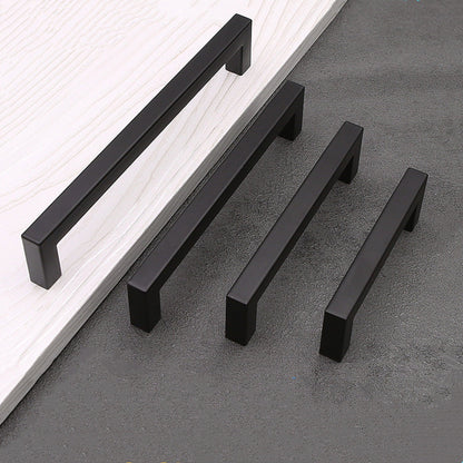 18 inch(Center To Center) Modern Square Cabinet Pulls(458mm，Matte Black)