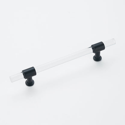 Black Cabinet Pulls Arcylic Drawer Pulls - New Acrylic Pulls - Hole Centers(Knob,2.5",3",3.5",3.75",4",5",6.25",7.5")