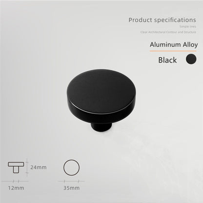 Macarone Color Aluminum Alloy Cabinet Knobs，1.38 Inch Round Dresser Handles Knobs for Home, Kitchen, Bathroom, Office and More