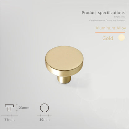 Aluminum Alloy Cabinet Knobs - Color Macaron Pattern - 1.18 Inch Round Drawer Pulls - Single Hole Knobs for Drawer Dressers Cabinet Cupboard
