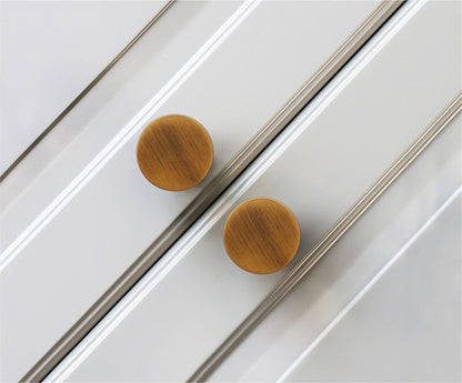 Children Room Knobs - Color Macaron Pattern - 1.38 Inch Round Drawer Pulls - Single Hole Knobs for Kitchen Bathroom Kids Room Girls Room