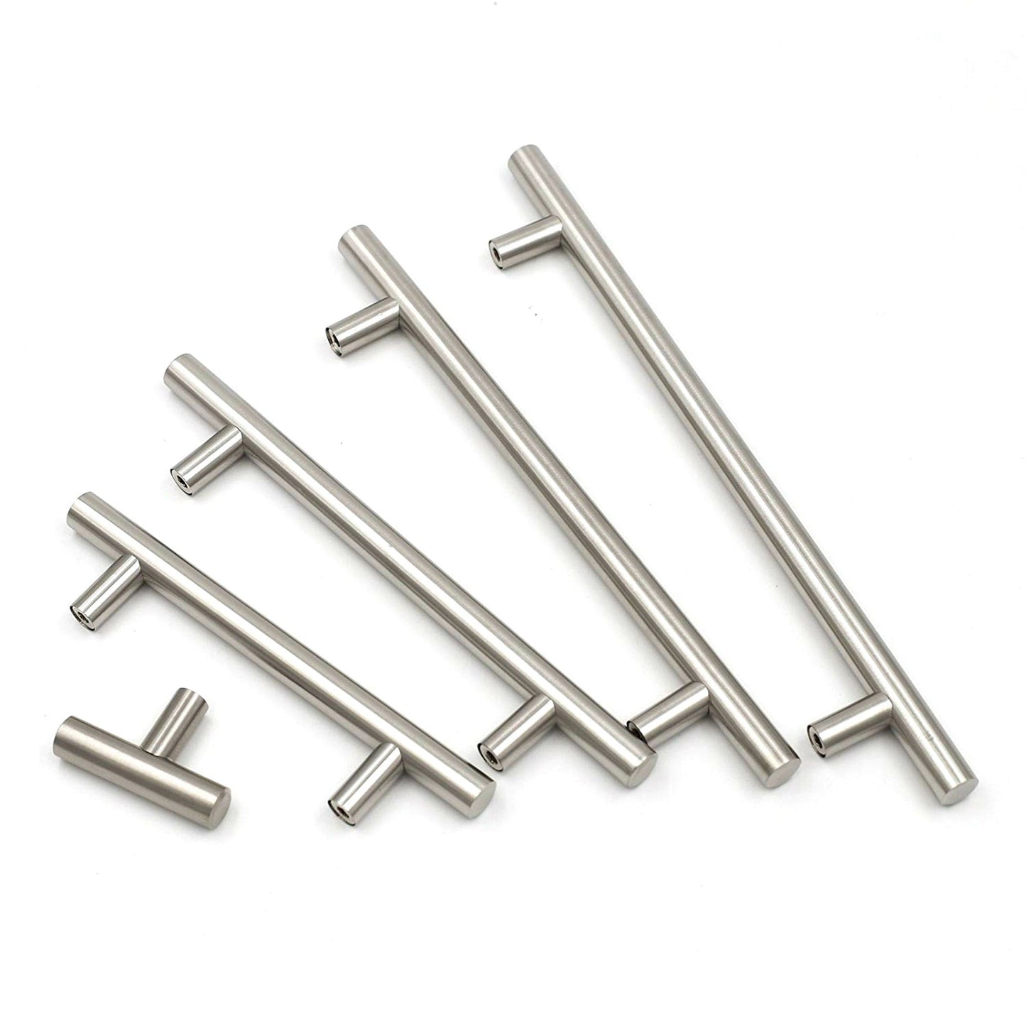 2 Inch Cabinet Knobs Brushed Nickel Drawer Knobs(Single Hole, Hole Centers)
