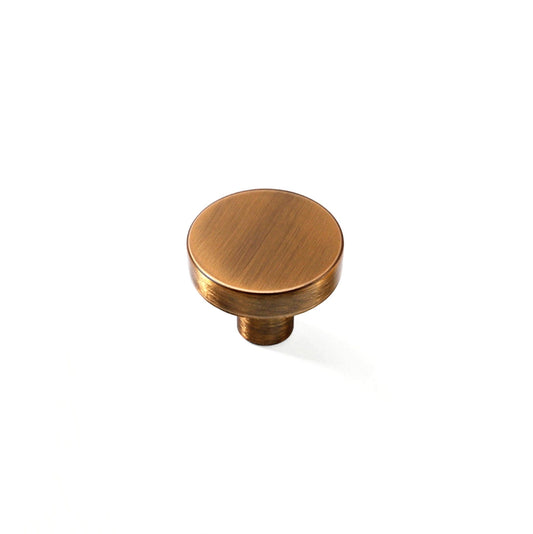 Aluminum Alloy Cabinet Knobs - Color Macaron Pattern - 1.18 Inch Round Drawer Pulls - Single Hole Knobs for Drawer Dressers Cabinet Cupboard