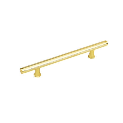 7.5 Inch(C-C) Knurled Texture Drawer Pulls Gold Cabinet Handles(Hole Centers: 192mm)